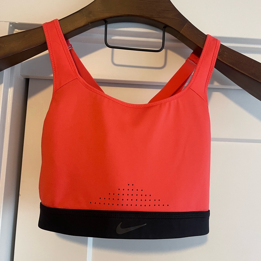 Coral Nike sports bra- Medium